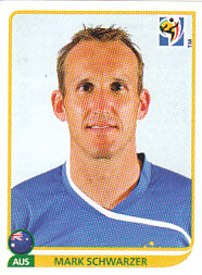 Mark Schwarzer Australia samolepka Panini World Cup 2010 #279